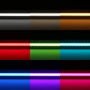 Unterputz COB RGB CCT LED-Leiste Plaster für Trockenbau BAUSATZ SET – diffus dimmbar farbwechselnd – 1258 Lumen – 18.6 W je Meter – 180° 24V DC CRI 95+