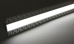 2 m Trockenbau Einputz ALU LED-Leiste flach 230V für...