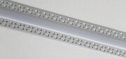 2 m Trockenbau Einputz ALU LED-Leiste flach 230V für Rigips BAUSATZ SET – diffus tageslichtweiß 6300 K 120° IP65 – Länge 202 cm – 240 × 2835 LEDs – 3680 Lumen – 33 W
