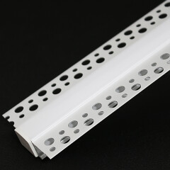 3 Meter Trockenbau Einputz ALU LED-Leiste flach Plaster 230V für Rigips BAUSATZ SET – diffus neutralweiß 4100 K 120° IP65 – Länge 302 cm – 360 × 2835 LEDs – 5520 Lumen – 49 W