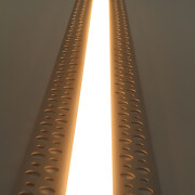 flache 4 m Trockenbau Einputz ALU LED-Leiste 230V – BAUSATZ SET – diffus warmweiß 2700 K 120° IP65 – Länge 402 cm – 480 × 2835 LEDs – 6720 Lumen – 66 W