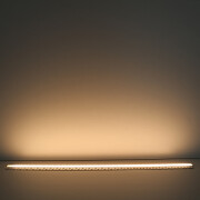 flache 4 m Trockenbau Einputz ALU LED-Leiste 230V – BAUSATZ SET – diffus warmweiß 2700 K 120° IP65 – Länge 402 cm – 480 × 2835 LEDs – 6720 Lumen – 66 W