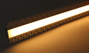 flache 4 m Trockenbau Einputz ALU LED-Leiste 230V – BAUSATZ SET – diffus warmweiß 2700 K 120° IP65 – Länge 402 cm – 480 × 2835 LEDs – 6720 Lumen – 66 W