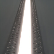 5 Meter Trockenbau Einputz ALU LED-Leiste flach 230V für Gipskarton – BAUSATZ SET – diffus neutralweiß 4100 K 120° IP65 – Länge 502 cm – 600 × 2835 LEDs – 9200 Lumen – 82 W