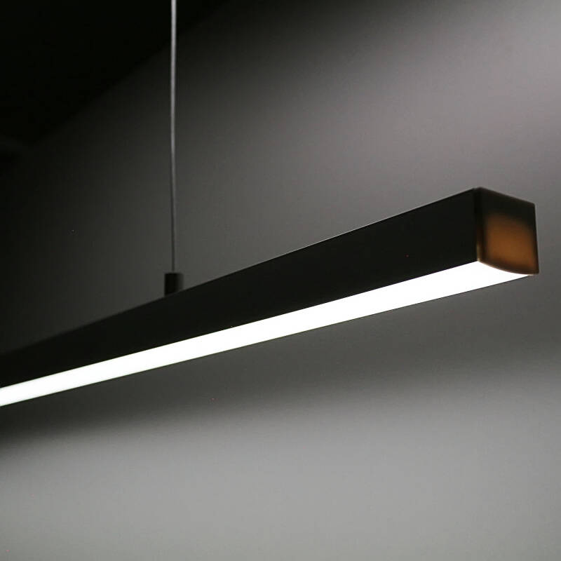 moderne 230V LED-Deckenleuchte Küche dimmbar stufenlos höhenverstellbar IP65 – tageslichtweiß 6300 K diffus – 120 × 2835 LEDs 16,3 W 1840 lm /m 120° CRI85