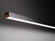 moderne 230V LED-Deckenleuchte Küche dimmbar stufenlos höhenverstellbar IP65 – tageslichtweiß 6300 K diffus – 120 × 2835 LEDs 16,3 W 1840 lm /m 120° CRI85