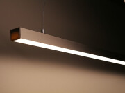 230V LED-Deckenleuchte Esstisch lang dimmbar stufenlos höhenverstellbar IP65 – neutralweiß 4100 K diffus – 120 × 2835 LEDs 16 W 1840 lm /m 120° CRI83