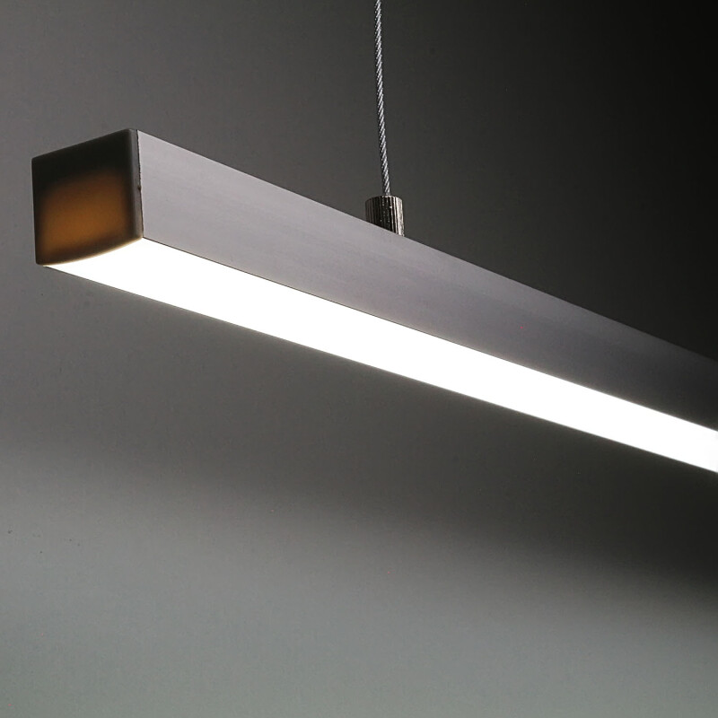 COB LED-Pendelleuchte 230V im Industrie-Design – diffus dimmbar modern Theke – IP65 Outdoor – 960x LEDs 22,7 W /m – tageslichtweiß 6500 K 2066 lm CRI96