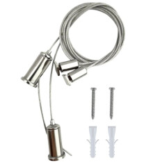 COB LED-Pendelleuchte 230V – warmweiß CRI93 diffus dimmbar Wohnzimmer – Metall silber – stufenlos höhenverstellbar IP65 Außen – 960 × 22,8 W 2700 K 1857 lm /m