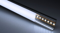LED-Leisten Profil Easy-Line free CUT diffus 24V DC – tageslichtweiß 6350 K CRI 92RA – 1443 lm 14 W/m