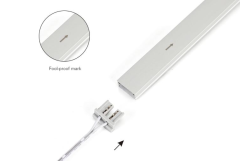 LED-Leisten Profil Easy-Line free CUT diffus 24V DC – warmweiß 2700 K CRI 91RA – 1298 lm 13,4 W/m