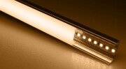 LED-Leisten Profil Easy-Line free CUT diffus 24V DC – warmweiß 2700 K CRI 91RA – 1298 lm 13,4 W/m