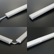 LED-Leisten Profil Easy-Line free CUT diffus 24V DC – warmweiß 2700 K CRI 91RA – 1298 lm 13,4 W/m