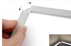 LED-Lichtleiste Easy-Line free CUT diffus 24V DC – tageslichtweiß 6350 K CRI 92RA – 1443 lm 14 W/m