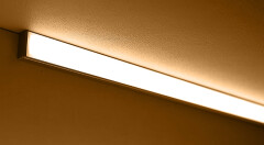 LED-Leisten Komplett SET Plug&Play Easy-Line diffus 24V DC warmweiß – incl. Netzteil, Dimmer und Fernbedienung