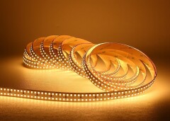 LED-Streifen PRO-LINE zweireihig 24V 120° – warmweiß 2700 K – 320 × 2835 LEDs 31 W 4770 lm/m