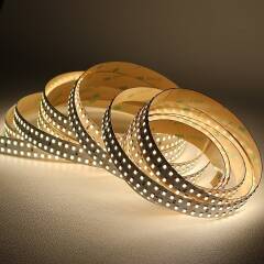 LED-Strip "PRO-LINE" zweireihig 24V 120° | neutralweiß 4000K | Fertigung nach Maß in Länge 267,5cm | 856x 2835 LEDs | 14517 Lumen | 83 Watt |