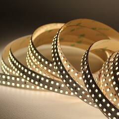 LED-Strip "PRO-LINE" zweireihig 24V 120° | neutralweiß 4000K | Fertigung nach Maß in Länge 267,5cm | 856x 2835 LEDs | 14517 Lumen | 83 Watt |