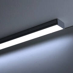 LED-Leisten Komplett SET Plug&Play "Easy-Line" diffus 24V DC tageslichtweiß | incl. Netzteil, Dimmer und Fernbedienung | Fertigung nach Maß in Länge 10cm | 20x LEDs | 144 Lumen | 1,4 Watt