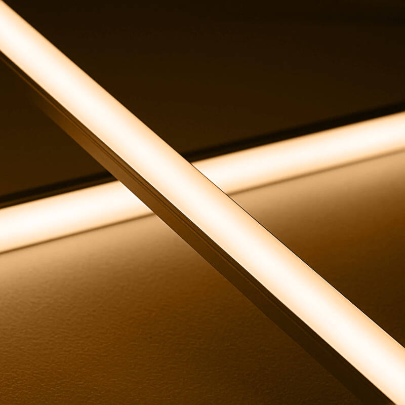 LED-Leisten Komplett SET Plug&Play "Easy-Line" diffus 24V DC warmweiß | incl. Netzteil, Dimmer und Fernbedienung | Fertigung nach Maß in Länge 10cm | 20x LEDs | 129 Lumen | 1,35 Watt