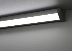45° LED-Leisten BAUSATZ mit PRO-LINE LED-Streifen zweireihig 24V 120° – tageslichtweiß 6100 K – 320 × 2835 LEDs 31 W 5440 lm/m