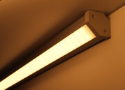 45° LED-Leisten BAUSATZ mit PRO-LINE LED-Streifen zweireihig 24V 120° – warmweiß 2700 K – 320 × 2835 LEDs 31 W 4770 lm/m