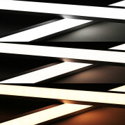 Twin Line CCT LED Unterbauleuchte Connect Pro – diffus – 320 × 2835 LEDs – 2 × 14 W je Meter – Farbtemperatur einstellbar zwischen 2700 K-6700 K – CRI 90+ 24V DC 120°