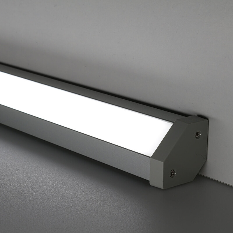 LED Eckleuchten BAUSATZ 230V Connect-Pro dimmbar IP65 – tageslichtweiß 6300 K diffus – 120 × 2835 LEDs 16,3 W 1840 lm /m 120° CRI85