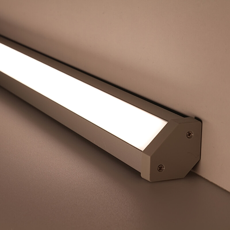 LED Eckleuchten BAUSATZ 230V Connect-Pro dimmbar IP65 – neutralweiß 4100 K diffus – 120 × 2835 LEDs 16 W 1840 lm /m 120° CRI83