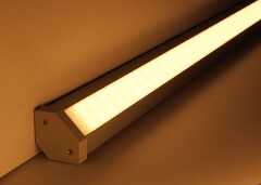 LED Eckleuchten BAUSATZ 230V Connect-Pro dimmbar IP65 – warmweiß 2700 K diffus – 120 × 2835 LEDs 16 W 1680 lm /m 120° CRI82