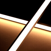 LED Eckleuchten BAUSATZ 230V Connect-Pro dimmbar IP65 – warmweiß 2700 K diffus – 120 × 2835 LEDs 16 W 1680 lm /m 120° CRI82