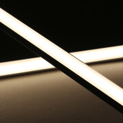LED Eck Leuchten BAUSATZ Connect Pro mit Double-Line COB LED Streifen – diffus dimmbar – neutralweiß 4000 K – CRI92 24V DC 180° – 600x LED Chips 24,6 W – 2115 lm/m