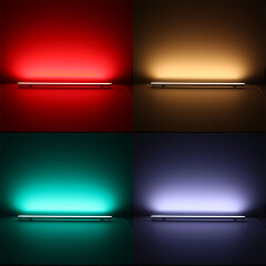 RGB LED-Leisten 45° BAUSATZ Connect-PRO dimmbar diffus – 96 × 5050 RGB LEDs – 680 Lumen – 19 W je Meter – 120° 24V DC