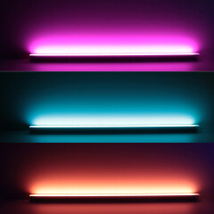 RGB LED-Leisten 45° BAUSATZ Connect-PRO dimmbar diffus – 96 × 5050 RGB LEDs – 680 Lumen – 19 W je Meter – 120° 24V DC