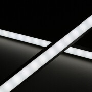 RGBW LED Eckleuchten BAUSATZ Connect-PRO – diffus – 56x Farbwechsel 5050 RGB LEDs & 56x weiße 5630 CRI90+ LEDs je Meter – 120° 24V DC