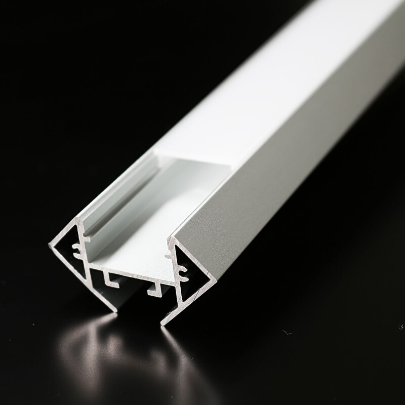 45° LED Eckprofil Connect -Pro – Abdeckung diffus
