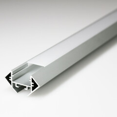 45° LED Eckprofil Connect -Pro – Abdeckung diffus