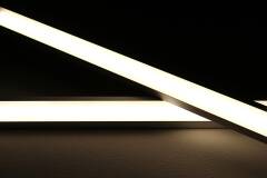 LED Eckleuchte "Connect-Pro " 230V dimmbar IP65 | neutralweiß 4100K diffus 120° CRI83 | Fertigung nach Maß in Länge 32cm | 36x 2835 LEDs | 552 Lumen | 5 Watt |