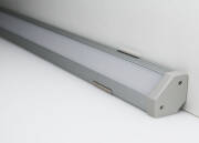 LED Eckleuchte "Connect-Pro " 230V dimmbar IP65 | neutralweiß 4100K diffus 120° CRI83 | Fertigung nach Maß in Länge 32cm | 36x 2835 LEDs | 552 Lumen | 5 Watt |