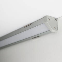 LED Eckleuchte "Connect-Pro " 230V dimmbar IP65 | neutralweiß 4100K diffus 120° CRI83 | Fertigung nach Maß in Länge 62cm | 72x 2835 LEDs | 1104 Lumen | 10 Watt |