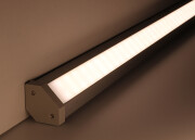 LED Eckleuchte "Connect-Pro " 230V dimmbar IP65 | neutralweiß 4100K diffus 120° CRI83 | Fertigung nach Maß in Länge 182cm | 216x 2835 LEDs | 3312 Lumen | 29 Watt |