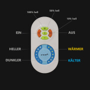CCT Dual White 2 Kanal LED-Controller & Touch Hand-Fernbedienung – SET