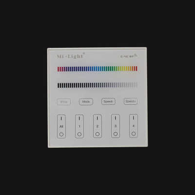RGB/W Touch-Wand-Panel 4 Zonen - 3 und 4-Kanal