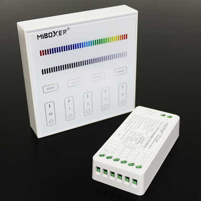 3-Kanal RGB LED-Controller & 4 Zonen Touch-Wand-Panel...