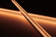 LED-Leiste Slim-Line max transparent mit 24V – ultra-warmweiß mit 2000 Kelvin – 240 × 2835 LEDs – 19 W – 1976 lm/m