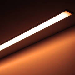 Einbau LED-Lichtleiste Inside-max-II diffus – ultra-warmweiß mit 2000 Kelvin – 240 × 2835 LEDs – 19 W – 1976 lm/m