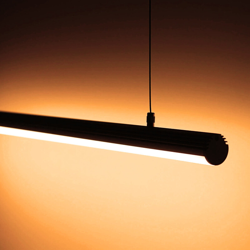 24V DC LED-Pendelleuchte ROUND diffus dimmbar – ultra-warmweiß mit 2000 Kelvin – 240 × 2835 LEDs – 19 W – 1976 lm/m