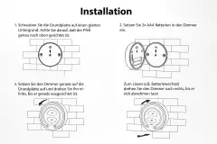 Touch Wand-Fernbedienung | für einfarbige LED-Dimmer | 2.4GHz MiBoxer
