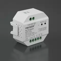 230V Einbau Triac Phasenabschnitt LED-Dimmer Funk&PushDIM bis 300Watt | für einfarbige 230V-LED-Streifen | 2.4GHz MiBoxer