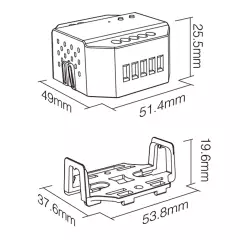 230V LED-Dimmer Triac-Dimmer & 4-Zonen Handfernbedienung - SET | für einfarbige 230V-LED-Leuchten | 2.4GHz